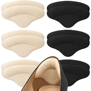 6 Pairs Heel Pads Heel Grips Liner for Loose Shoes, Heel Cushion Pads Heel Inserts for Shoe Too Big Men Women- Ultra Soothing Heel Protectors for Heel Pain, Heel Slipping, Blisters, Friction Nail Soft