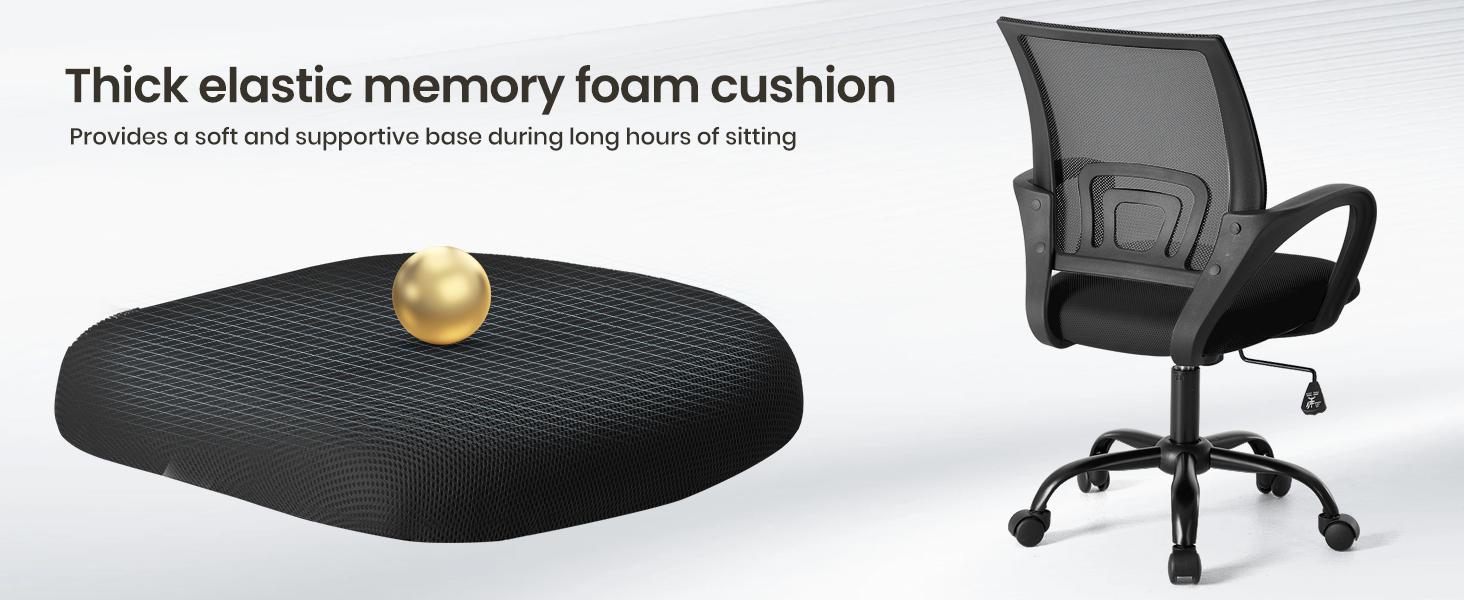 Ergonomic Office Chair with Rocking Mode, Lumbar Support, Height Adjustable, Mesh Back, Quiet Casters for Home Office & Gaming Ergonomic Office Chair with Rocking Mode, Lumbar Support, Height Adjustable, Mesh Back, Quiet Casters for Home Office & Gaming