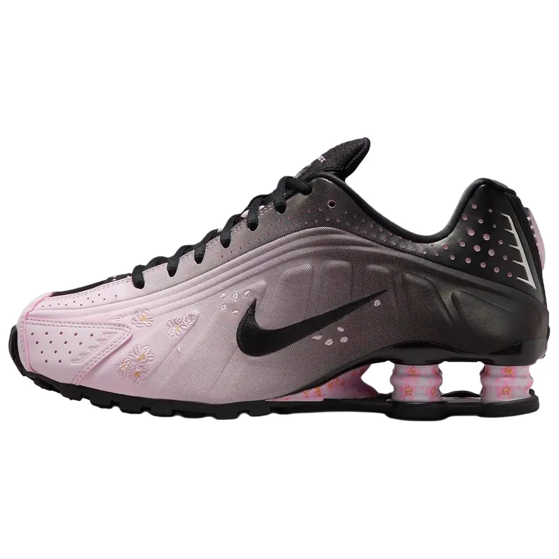 Nike Shox R4 Sakura Stylish Comfortable Low Top Casual Running Shoes Women's IB8872-600