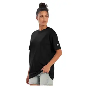 Under Armour Uni-Sex T-Shirt - Black Crew Neck Short Sleeve for Men and Women