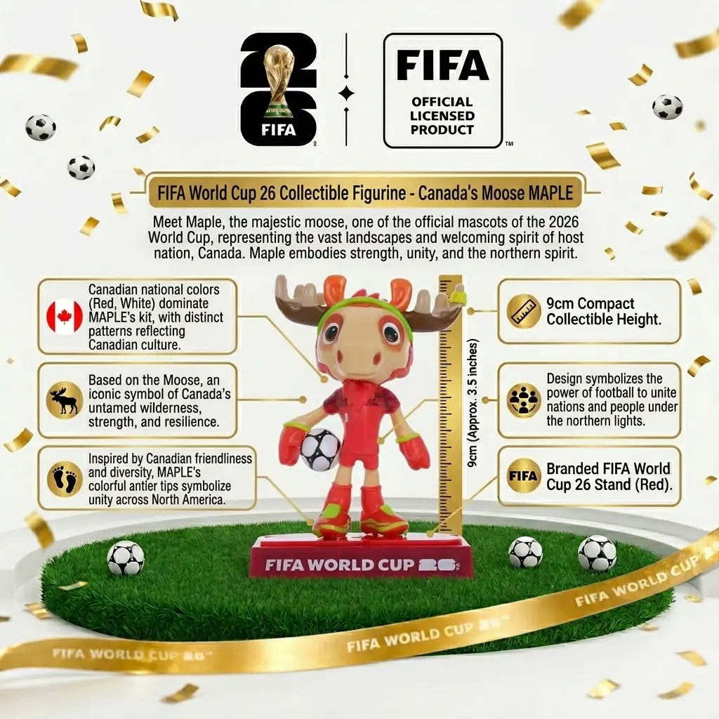 FIFA 2026 World Cup 3-Piece Mascot Set - Clutch Eagle, Zayu Jaguar