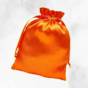 Satin Wig Bags with Drawstring - Silk Hair Storage Bags for Multiple Wigs, Bundles, Extensions Portable Clothes Organizer Gift