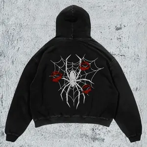 Y2K Pink Dripping Lettering Hoodie Oversized Fleece Pullover Retro Aesthetic Graphic Sweatshirt Unisex Heavyweight Fabric Dropped Shoulders Spacious Kangaroo Pocket