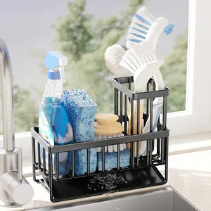 Sponge Holder for Kitchen Sink, Sink Organizer for Soap, Sponge & Cleaning Tools