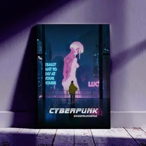 Cyberpunk Edgerunners Lucy David Poster, Anime Manga Art Print