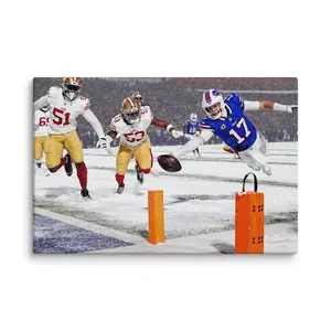 No Framed, Poster Josh Allen Diving Touchdown 2024 Poster