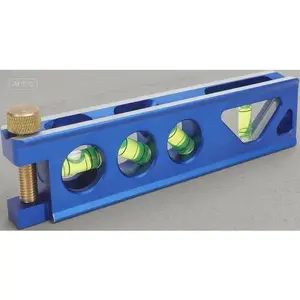 "Aluminum Alloy Magnetic Level, 6-1/2 inch for Conduit Bending, Vertical Site 4 Vial, Durable Torpedo Design, Reusable Precision Tool"