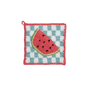 Watermelon Crochet Trivet