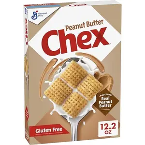 Peanut Butter Chex Cereal, Gluten Free Breakfast Cereal, Made with Whole Grain, 12.2 oz