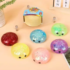 1/12PC Mochi Squishy Giant Dumpling Plush Toy - Soft TPR Stress Relief Squishy Fidget Toy, Surprise Unboxing, Assorted Styles, Valentine’s Day Gift for Adults