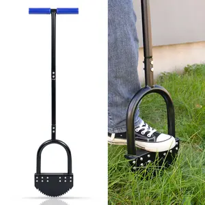 CKLT Lawnscape, Garden Borders Tools, Edger for Landscaping with Steel Handle for Yard, Sidewalk, Turf, Trenches, Install Plastic Edging