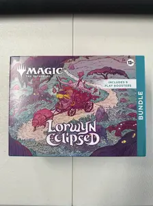 Magic the Gathering - Lorwyn Eclipsed - Bundle - (ECL) - Qty 1 - Includes a box full of 9 Play Boosters, 30 Land cards (including 10 Full-Art Lands), plus accessories - New Sealed