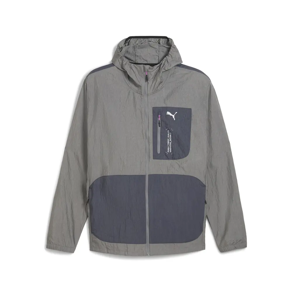 PUMA Mens M Seasons Windcell Jacket Athletic Outerwear Casual - Grey
