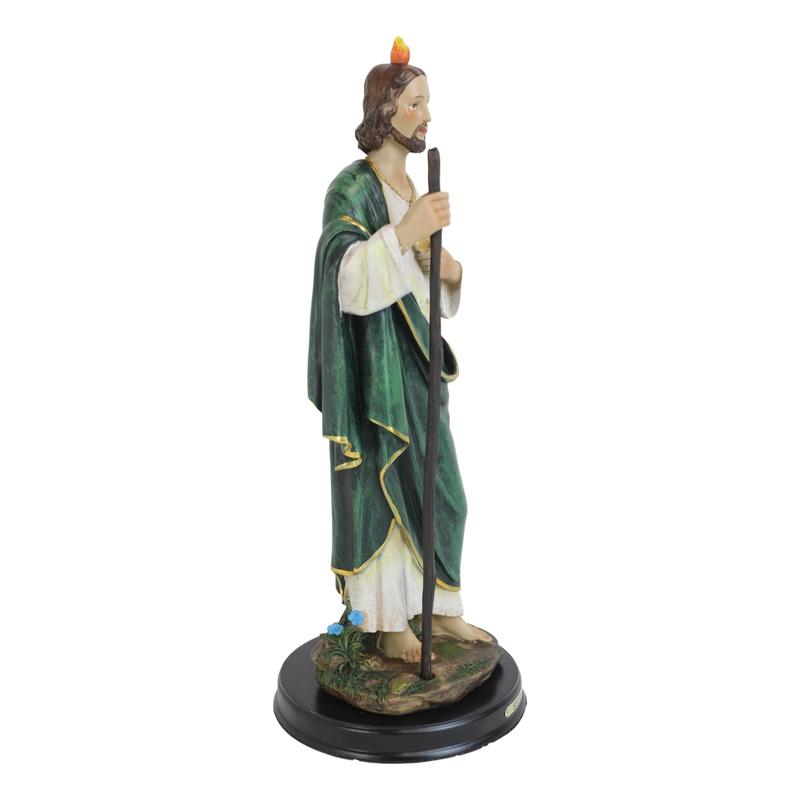 Ebros Gift Saint Jude Thaddeus The Apostle Decorative Figurine With Brass Plate Engraved Base 13" Tall
