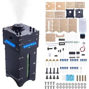 Humidifier Soldering Practice Kit, Electronics Project with Time & Humidity Settings, Display, Lights, Circuit Board Solder Kit for Electronics and Home Use