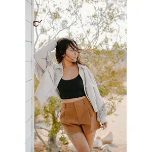 Roma Vegan Suede Shorts