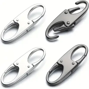 6-Piece Anti-Theft Zipper Lock Clips, Secure Replacement Zipper Heads, Multi-Functional Universal Hooks, Dual Opening Connectors, Safe Zipper