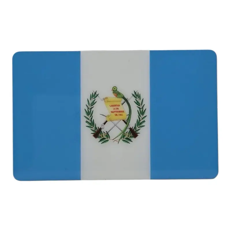 Metal Guatemala Flag Car Emblem - Durable Aluminum Alloy Design with Strong 3M Adhesive Backing for Cars Trucks Laptops & More US Made