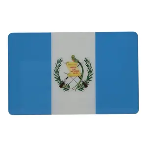 Metal Guatemala Flag Car Emblem - Durable Aluminum Alloy Design with Strong 3M Adhesive Backing for Cars Trucks Laptops & More US Made