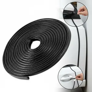 16.4FT Car Door Edge Guard – No Glue Rubber Trim Protector, Universal Door Edge Protection for Cars, Trucks, SUVs & ATVs (Black)
