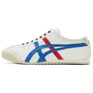 Onitsuka Tiger MEXICO 66 Slip-on Fabric Synthetic Leather Easy-On Sneakers for Men and Women Trending Shoes, House White Official Shoes to Get / Maison Mihara