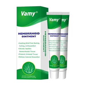 VAMY Organic Aloe Soothe Hemorrhoid Pain Relief Gel (1.4oz) - 4% Lidocaine & Phenylephrine for Swelling, Itching, Sensitive Skin Repair, Therapeutic Protective Barrier, Natural Therapy