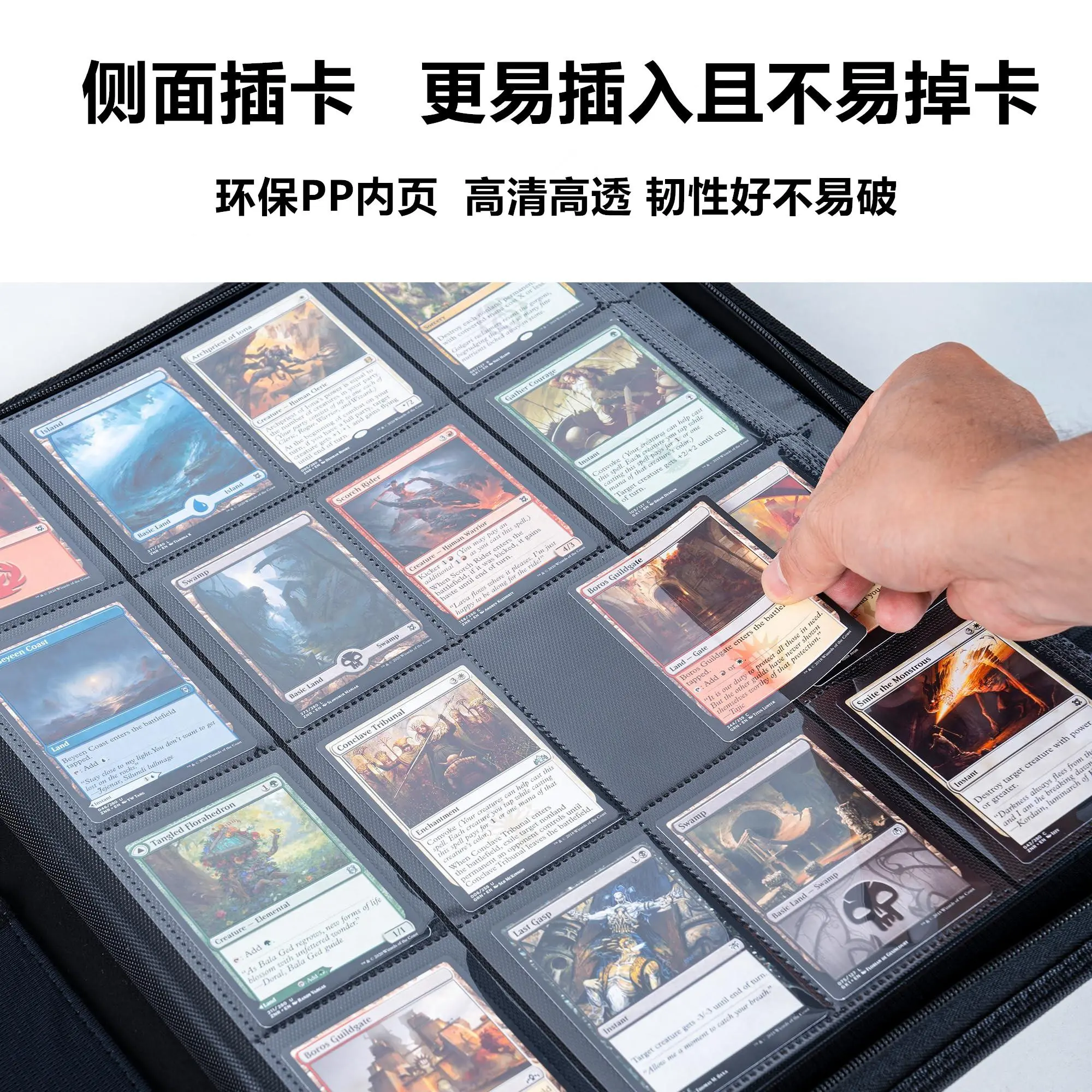 Large 1024 Hold TCG Card Binder 12/16 Pocket Zippered Waterproof for Pokemon YuGiOh Magic Cards Anime Game Card Collection Album - TikTok Shop Large 1024 Hold TCG Card Binder 12/16 Pocket Zippered Waterproof for Pokemon YuGiOh Magic Cards Anime Game Card Collection Album - TikTok Shop