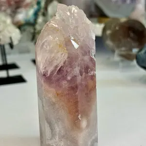 Pink Amethyst Free-Form Crystal Tower