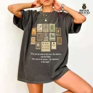 One Dark Window Bookish Comfort Colors T-Shirt, Be Wary Be Clever Be Good, Bookish Tee Unisex