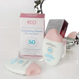 Hydrating Sheer Sunscreen Ultra-Fluid Face Sunscreen SPF 50, Broad Spectrum UVA-UVB Sun Protection, Lightweight, Non-Comedogenic, Water Resistant, Fragrance Free, 50 ML