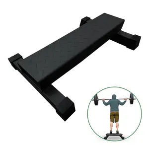 Upgraded Calf Raise Bar, Wide and High Standing Calf Raise Machine for Calf Stretching, Squat, Foot Stretch, Anti-Slip Solid Steel Calf Block