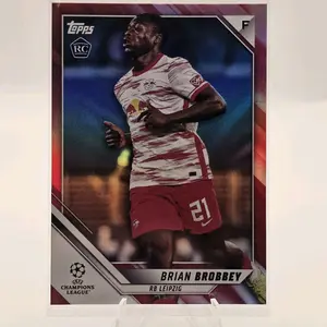 2021-22 Topps UCL Brian Brobbey Red 5/5 Rookie RC Ajax