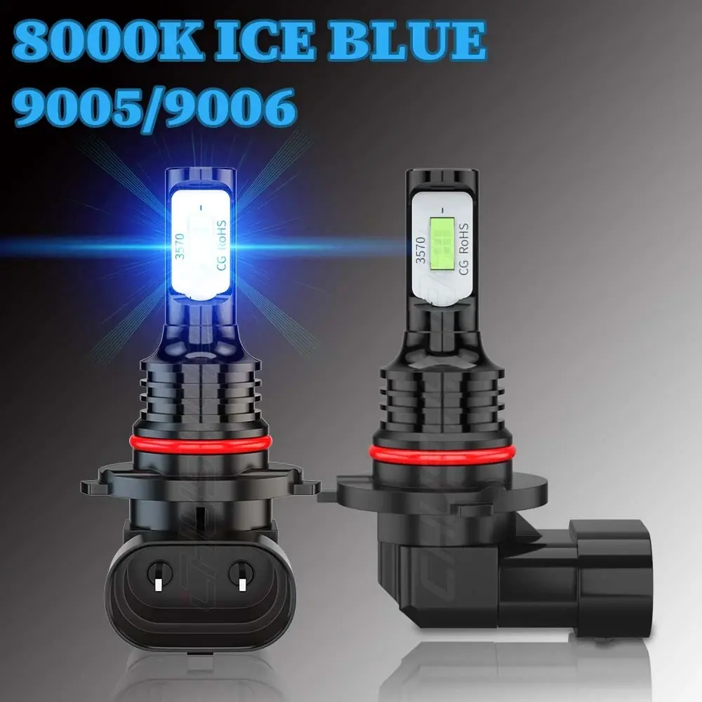 Ice Blue 9005 LED Headlight Bulbs for Acura CL RL TL CSX TSX MDX High Beam 8000K Led Headlamp Vehicle Led