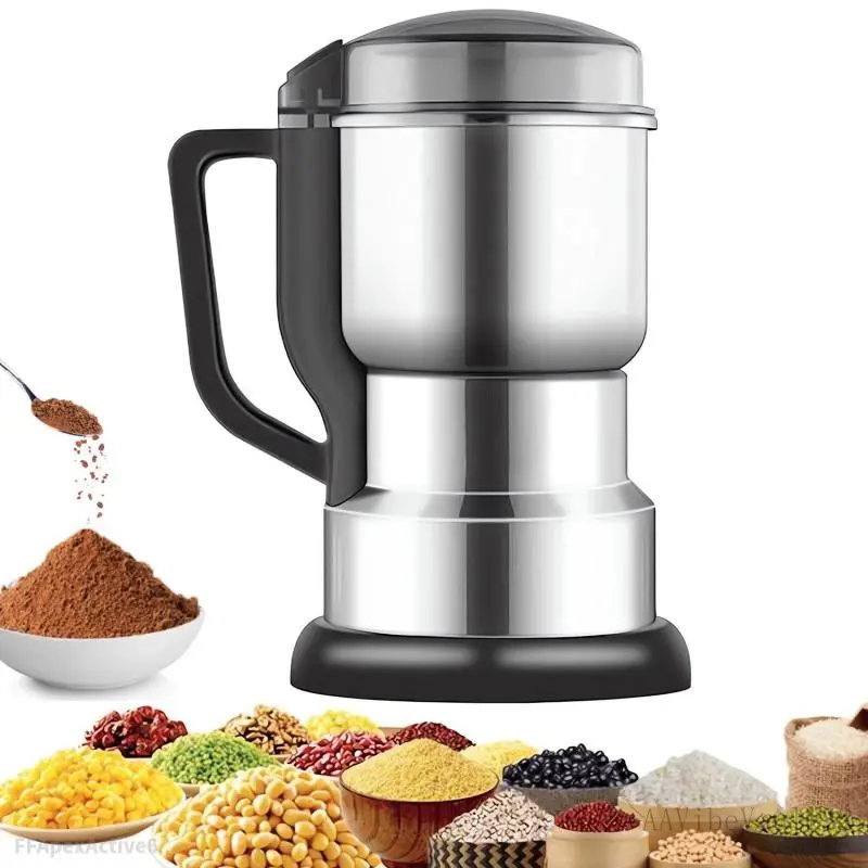 400W Motor Dry Grain Mill, Food Grade Multifunctional Electric Powder Breaker, Fast Grinding Kitchen Tool for Coffee Use, Dry Grain Mills