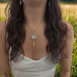 Feathery Orgonite Necklace - Small