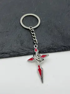 1 piece Fate stay Night Command Spell Pendant Keychain for Men Heroic Spirit Saber Metal Key Ring Finder Anime Fans