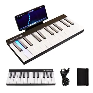 Complimentary Exquisite, High-End Gift！Pop portable automatic intelligent electronic piano music keyboard rainbow piano children beginners adult home Light Drums Digital Guitar Tuning Pegs