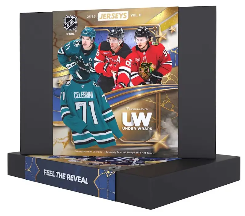 2025-26 Under Wraps Autographed NHL Jerseys Volume II - Single Box