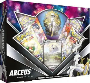 Pokémon TCG: Arceus V Figure Collection Box with Foil Promo Card Featuring Arceus V 4 Booster Packs Including Cosmic Eclipse for Enhanced Gameplay