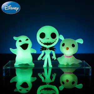 Disney The Nightmare Before Christmas Luminous Refrigerator Magnet 1PC Officially Licensed Novelty 3D Figures Fridge Magnet Kitchen Decor PVC Glow in the Dark Home Decor Jack Oogie Boogie Zero