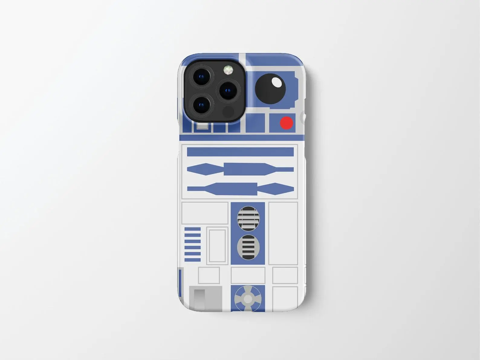 R2D2 Phone Case Cover | Droid Abstract Hard Shell Protective Snap Tough Case for iPhone Samsung Galaxy Google Pixel