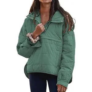 Womens Oversized Puffer Jacket Pullover Quilted Lightweight Jackets Fall Winter Warm Coat Dolman Hoodies Padded Coats Can be used with raincoat