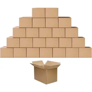 Shipping Cardboard Boxes Mailers 10X7X5 Inches Small Packing Corrugated Packaging Moving Kraft Mailing Boxes Pack of 25 ZBEIVAN