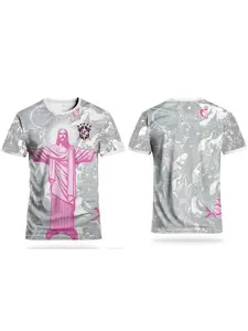 Brazil Special Edition Men's Football Shirt Soccer Jersey Rio Youth Round Neck Comfortable Sports Top, Rio Style, Suitable for Brazil Soccer Matches