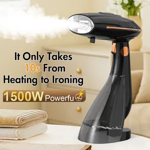 Handheld Garment Steamer, 1500W Fabric Steamer, Portable with Detachable Water tank Design, 30-Second Fast Preheating, Powerful Penetrating Steam, Suitable for All Fabrics, Garment Steam Iron