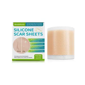 West & Month Self-Adhesive Silicone Scar Patch Repair Orange Peel Grain Growth Pattern Smooth Skin Care Beauty Patch