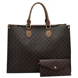 Fashion Print, Four Seasons Versatile Travel Shopping Bag, Oversized Tote Bag with Wallet, Large Capacity Shoulder Work Bag, Suitable for Business and Daily Use