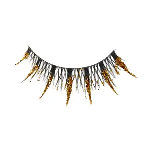 KISS Halloween Decorated Lashes & Gem Sticker - Golden Myth