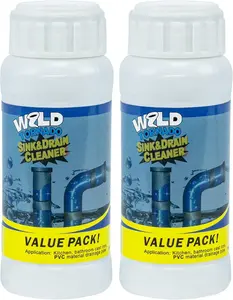 Wild Pipe Dredge,Sink Cleaner Powder Fast Foaming for Pipeline Quick Tool(2pcs)