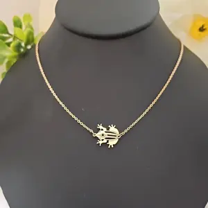 Gold Coqui Necklace - 14k Gold Over Stainless Steel non tarnish